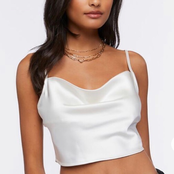 Satin Cowl Neck Cami - Picture 1 of 2